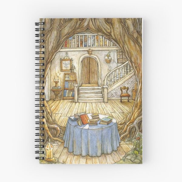 Item preview, artwork showcases an enchanting interior that blends nature designed and sold by MarketByte.