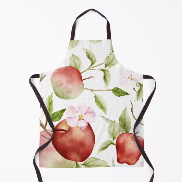 Item preview, Botanical Red Apple Seamless Pattern designed and sold by kimberpix.