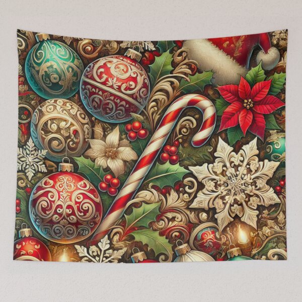 Item preview, Bright and Festive Christmas Pattern Design designed and sold by GrizzlyCollective.