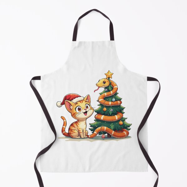 Item preview, snake christmas / cat and snake christmas designed and sold by Krasnovaovaova.