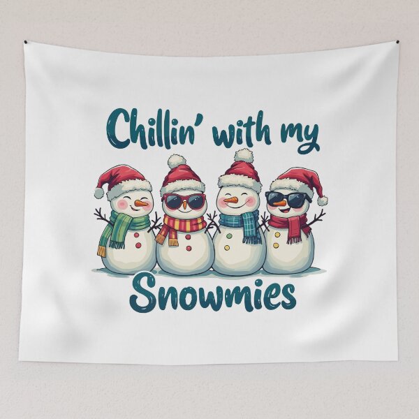 Item preview, Chillin’ with My Snowmies / snowmen christmas designed and sold by Krasnovaovaova.