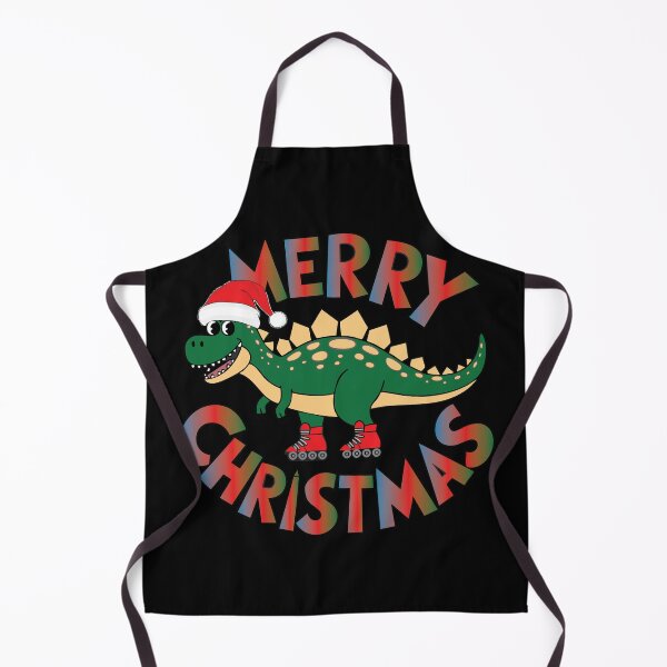 Item preview, MERRY CHRISTMAS - CUTE ROLLERSKATING CHRISTMAS T REX DINOSAUR designed and sold by Gihan-Design.