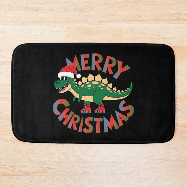 Item preview, MERRY CHRISTMAS - CUTE ROLLERSKATING  CHRISTMAS T REX  DINOSAUR designed and sold by Gihan-Design.