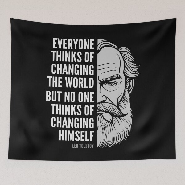 Item preview, Leo Tolstoy Inspirational Quote: Changing designed and sold by Elvin Dantes.