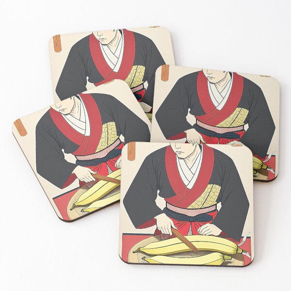 Item preview, Japanese Chef Preparing a Banana designed and sold by Daveidaho.