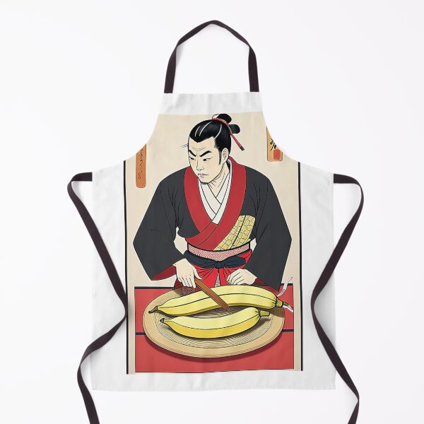 Item preview, Japanese Chef Preparing a Banana designed and sold by Daveidaho.