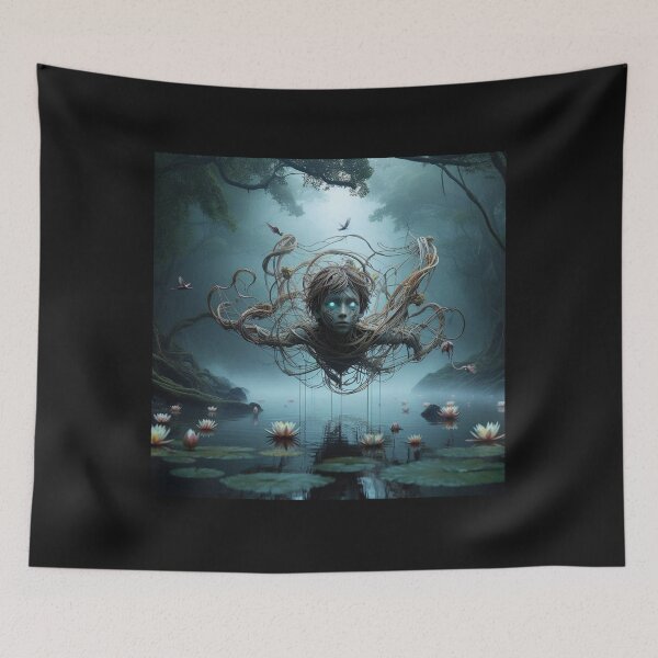 Item preview, Mesmerizing sculpture emerging from the depths of a serene lake designed and sold by sevenmountains.