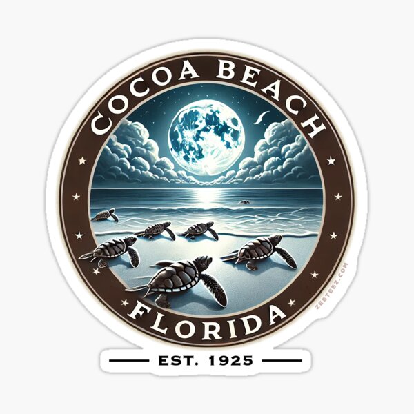Cocoa Beach Turtles Sticker