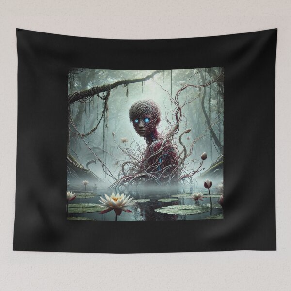 Item preview, Mesmerizing sculpture emerging from the depths of a serene lake designed and sold by sevenmountains.