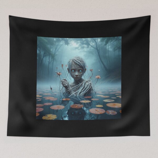 Item preview, Mesmerizing sculpture emerging from the depths of a serene lake designed and sold by sevenmountains.