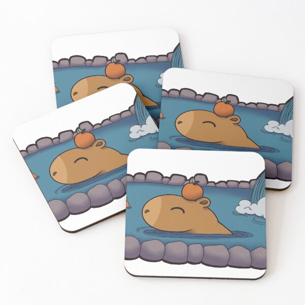 Item preview, Comfy Capybara Onsen designed and sold by PineconePrints.
