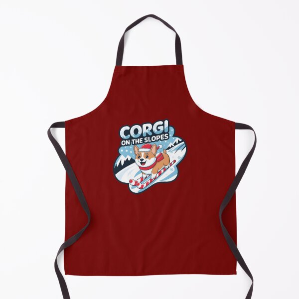 Item preview, Corgi on the slopes christmas time designed and sold by FriendlyLlama.