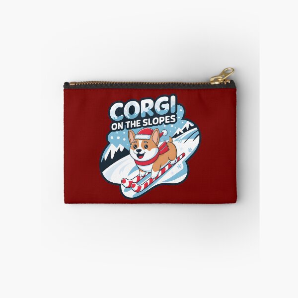 Item preview, Corgi on the slopes christmas time designed and sold by FriendlyLlama.