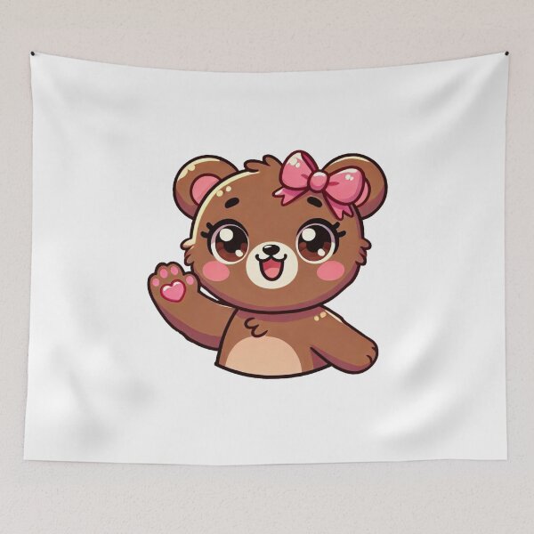 Item preview, Cute Kawaii Brown Bear designed and sold by VultureXP.