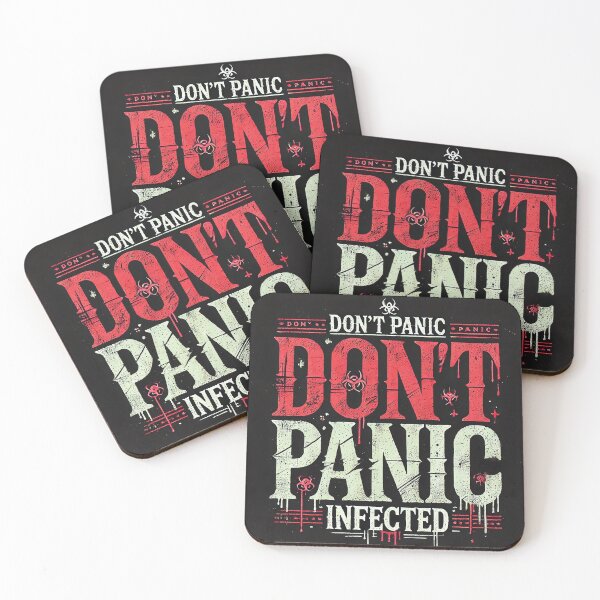 Item preview, Don't Panic Infected – Distressed Horror Graphic designed and sold by Gold Turtle  Lina.