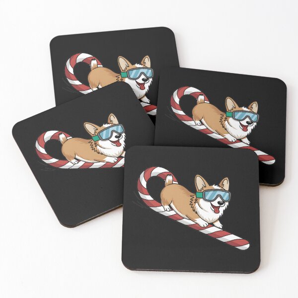 Item preview, Corgi on the slopes christmas time designed and sold by FriendlyLlama.