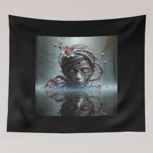 Item preview, Mesmerizing sculpture emerging from the depths of a serene lake designed and sold by sevenmountains.