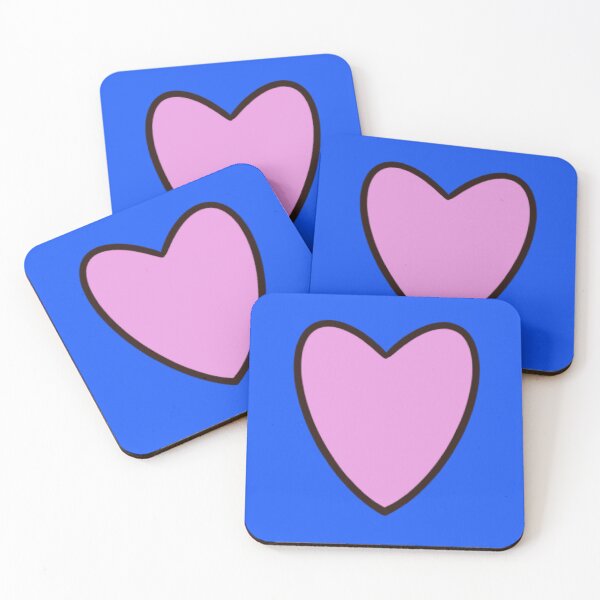 Item preview, My BIG Heart on You, blue background designed and sold by MonicaArtist.