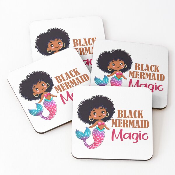 Item preview, Black African Mermaid Power designed and sold by CharmSpell.