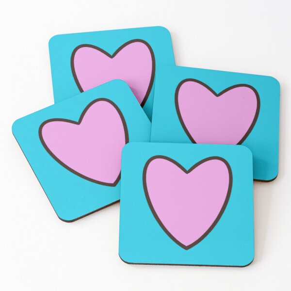 Item preview, My BIG Heart on You, aqua blue background designed and sold by MonicaArtist.
