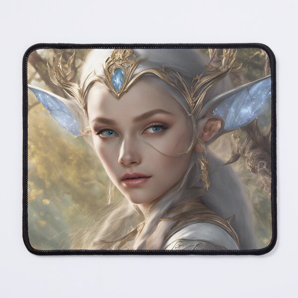 Item preview, Diamant Elf, Elf girl, Girl, Anime, fantasy, astarion girl, magic, designed and sold by GOLDENGARDENART.