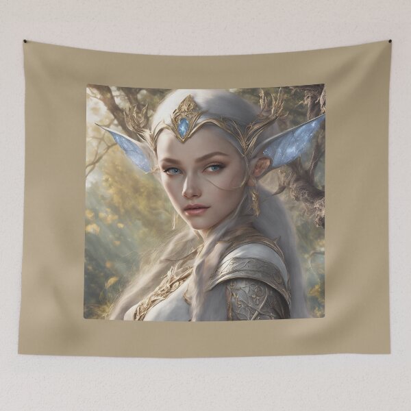 Item preview, Diamant Elf, Elf girl, Girl, Anime, fantasy, astarion girl, magic, designed and sold by GOLDENGARDENART.