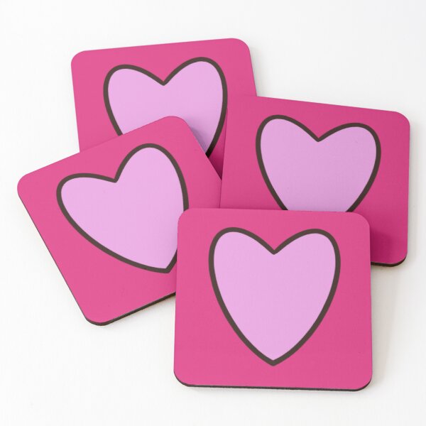 Item preview, Copy of My BIG Heart on You, cerise pink background designed and sold by MonicaArtist.