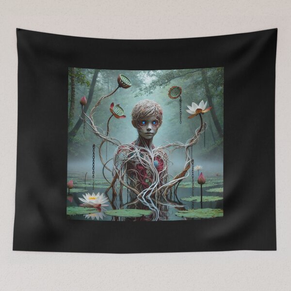 Item preview, Mesmerizing sculpture emerging from the depths of a serene lake designed and sold by sevenmountains.