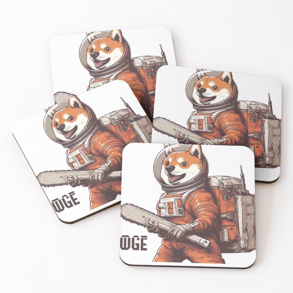 Item preview, Astronaut DOGE holding a chainsaw designed and sold by SpendieSellers.