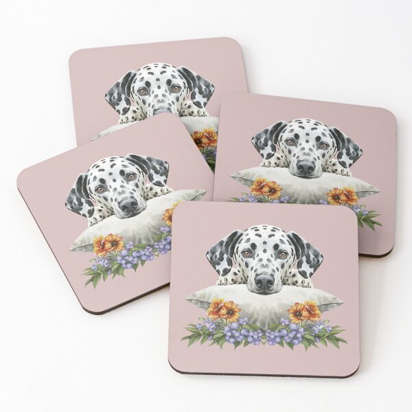 Item preview, Dalmatian resting on white pillow designed and sold by Ann Miu Deluxe.
