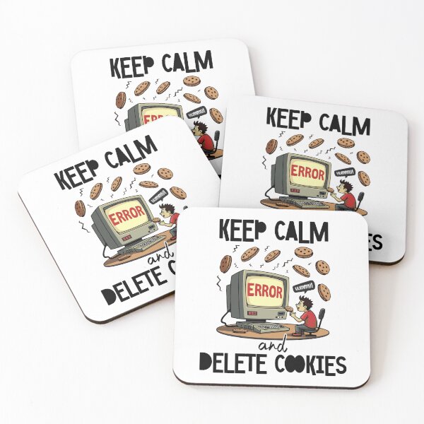 Item preview, Retro Computer Cartoon with Cookies Humor designed and sold by Betsytiptoe.