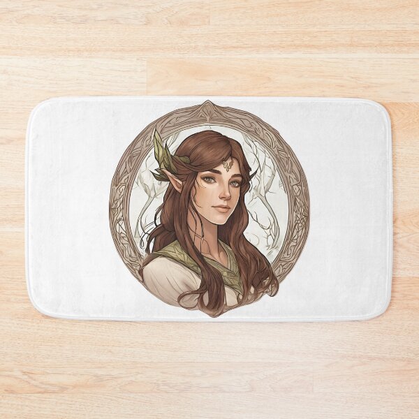 Item preview, Braun Elf, Elf girl, Girl, Anime, fantasy, astarion girl, magic, designed and sold by GOLDENGARDENART.