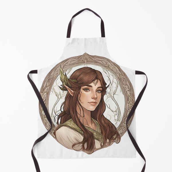 Item preview, Braun Elf, Elf girl, Girl, Anime, fantasy, astarion girl, magic, designed and sold by GOLDENGARDENART.