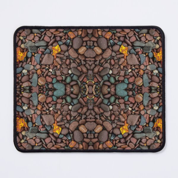 Item preview, River rock, mosaic, optical art designed and sold by aadventures.