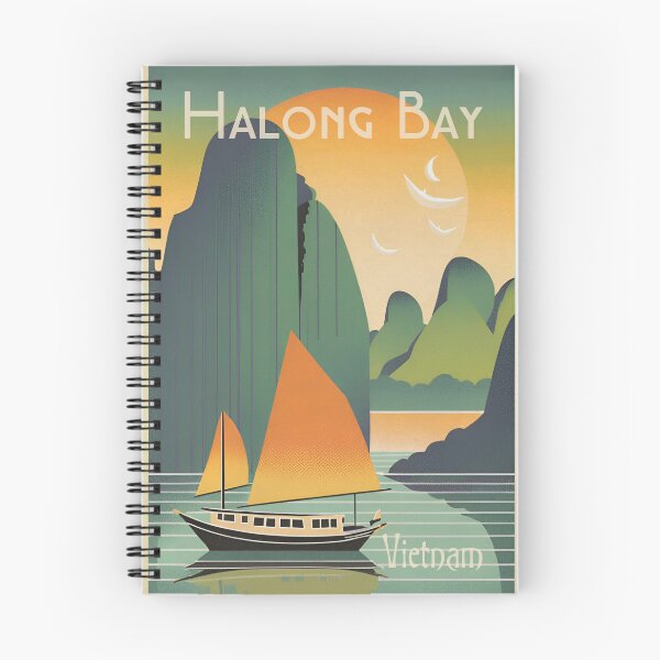 Item preview, Vintage Travel Art – Discover Vietnam’s Hidden Gem – Halong Bay designed and sold by Lost-Horizons.