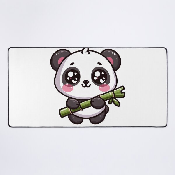 Item preview, Cute Kawaii Panda With Bamboo designed and sold by VultureXP.