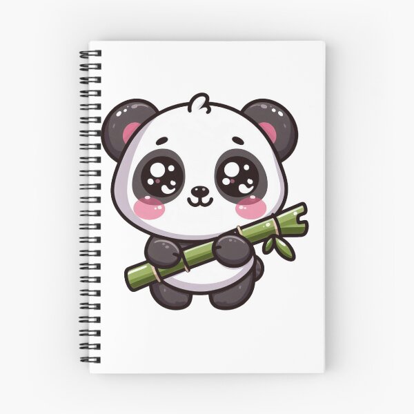 Item preview, Cute Kawaii Panda With Bamboo designed and sold by VultureXP.