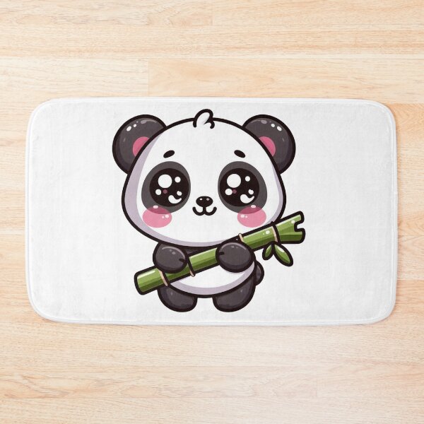 Item preview, Cute Kawaii Panda With Bamboo designed and sold by VultureXP.