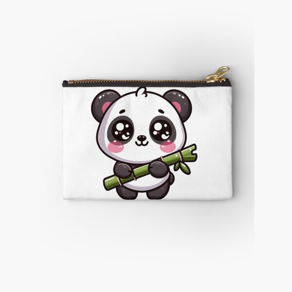 Item preview, Cute Kawaii Panda With Bamboo designed and sold by VultureXP.