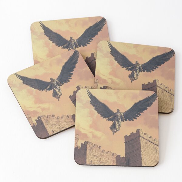 Item preview, Angel Descending on the Walls of an Old Fortress designed and sold by mila-ola.