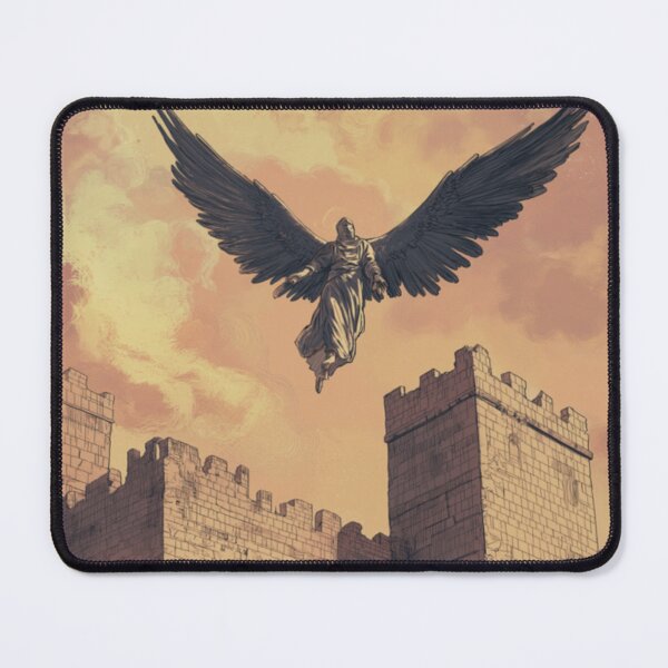 Item preview, Angel Descending on the Walls of an Old Fortress designed and sold by mila-ola.