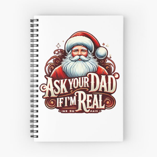 Item preview, Ask your dad if i'm real shirt,  fathers dad daddy gift shirt, funny face santa christmas, christmas santa shirt man, funny gift for dad designed and sold by Otmanestickers.