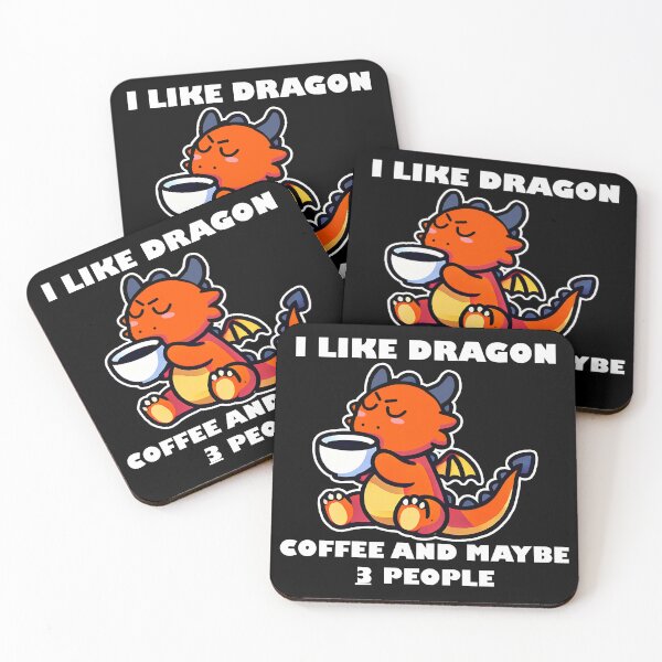 Item preview, I like dragon, coffee and maybe 3 people funny designed and sold by CharmSpell.