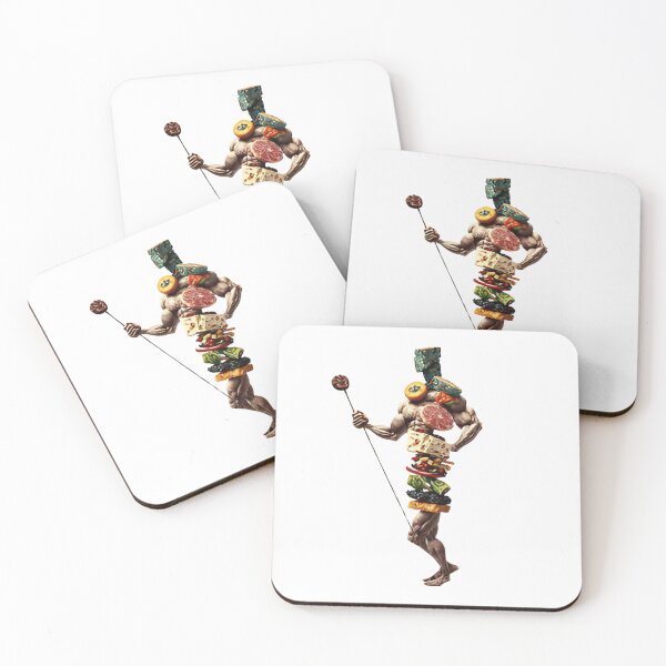 Item preview, Bodybuilder Food Art Collage – Creative Fitness and Food Fusion designed and sold by Bmd4Fitness.