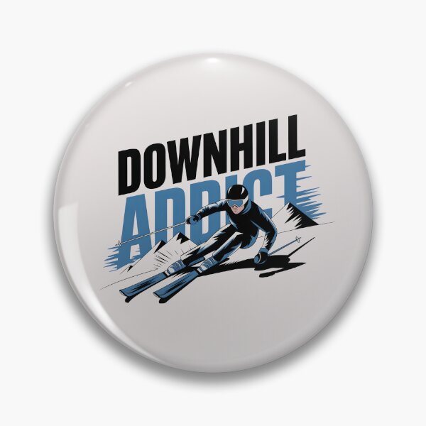 Item preview, Downhill addict winter sports lover designed and sold by FriendlyLlama.