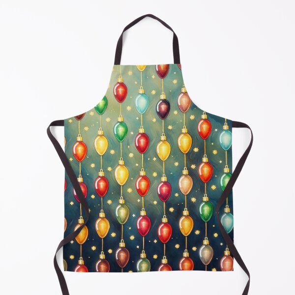 Item preview, Retro Christmas Lights Pattern designed and sold by ArtFactoryAI.