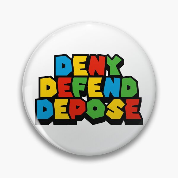 Item preview, Retro Deny Defend Depose designed and sold by RetroBurrito.