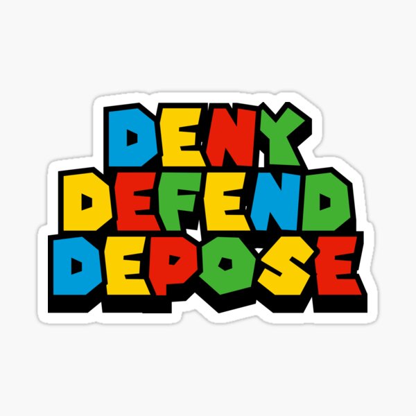 Item preview, Retro Deny Defend Depose designed and sold by RetroBurrito.