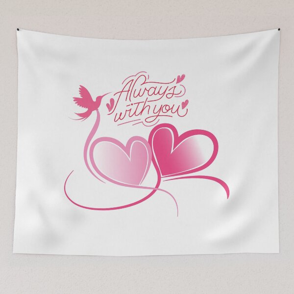 Item preview, A gentle whisper in the wind saying, "Always with you."  White Background designed and sold by wenzler.
