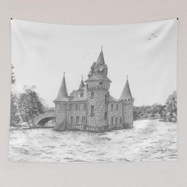 Item preview, Castle in the Bay designed and sold by CrzyBlanketLady.